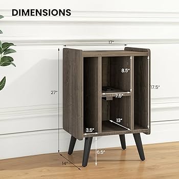 Amazon.com: Giantex Record Player Stand, Turntable Stand with